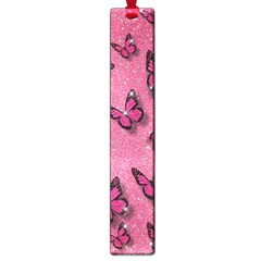 Pink Glitter Butterfly Large Book Marks by Ndabl3x