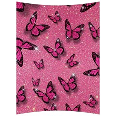 Pink Glitter Butterfly Back Support Cushion by Ndabl3x