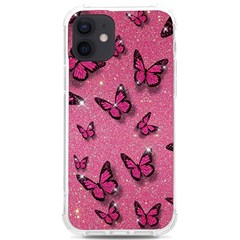 Pink Glitter Butterfly Iphone 12/12 Pro Tpu Uv Print Case by Ndabl3x