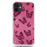 Pink Glitter Butterfly iPhone 12 mini TPU UV Print Case	 Front