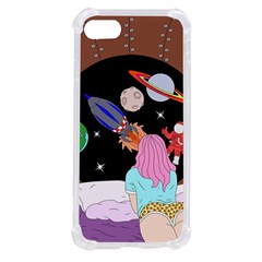 Girl Bed Space Planet Spaceship Iphone Se by Bedest