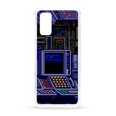 Blue Computer Monitor With Chair Game Digital Art Samsung Galaxy S20 6 2 Inch Tpu Uv Case by Bedest