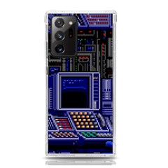 Blue Computer Monitor With Chair Game Digital Art Samsung Galaxy Note 20 Ultra Tpu Uv Case by Bedest