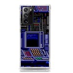 Blue Computer Monitor With Chair Game Digital Art Samsung Galaxy Note 20 Ultra TPU UV Case Front