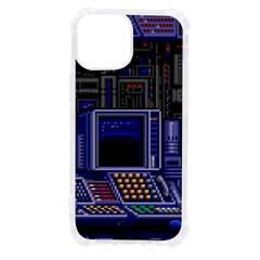 Blue Computer Monitor With Chair Game Digital Art Iphone 13 Mini Tpu Uv Print Case