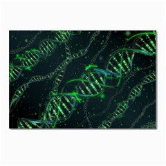 Green And Black Abstract Digital Art Postcard 4 x 6  (pkg Of 10) by Bedest