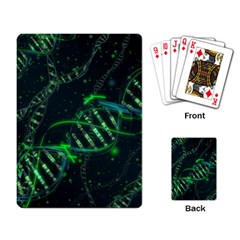 Green And Black Abstract Digital Art Playing Cards Single Design (rectangle) by Bedest