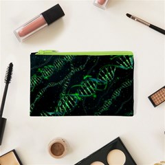 Green And Black Abstract Digital Art Cosmetic Bag (xs) by Bedest