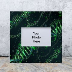 Green And Black Abstract Digital Art White Box Photo Frame 4  X 6  by Bedest