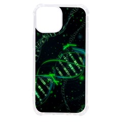 Green And Black Abstract Digital Art Iphone 13 Mini Tpu Uv Print Case