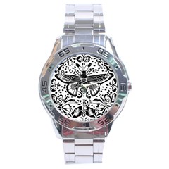 Moth Stainless Steel Analogue Watch by Valentinaart