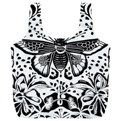 Moth Full Print Recycle Bag (xl) by Valentinaart