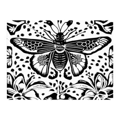 Moth Two Sides Premium Plush Fleece Blanket (mini) by Valentinaart