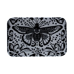 Moth Open Lid Metal Box (silver)   by Valentinaart