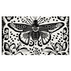 Moth Banner And Sign 7  X 4  by Valentinaart