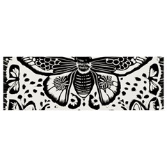 Moth Banner And Sign 9  X 3  by Valentinaart