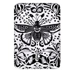 Moth Rectangular Glass Fridge Magnet (4 pack) Front