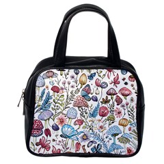 Mushroom Pattern Classic Handbag (one Side) by Valentinaart