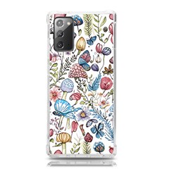 Mushroom Pattern Samsung Galaxy Note 20 Tpu Uv Case by Valentinaart