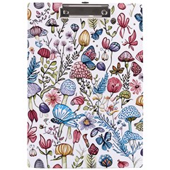 Mushroom Pattern A4 Acrylic Clipboard by Valentinaart