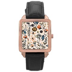 7878 Rose Gold Leather Watch 