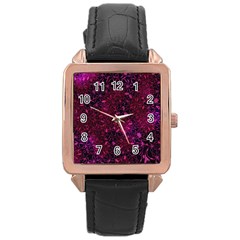 Retro-02 Rose Gold Leather Watch 