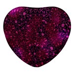 Retro-02 Heart Glass Fridge Magnet (4 pack) Front