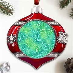 Retro-03 Metal Snowflake And Bell Red Ornament by nateshop