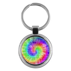 Watercolor-batik Key Chain (round) by nateshop