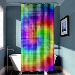 Watercolor-batik Shower Curtain 36  X 72  (stall)  by nateshop