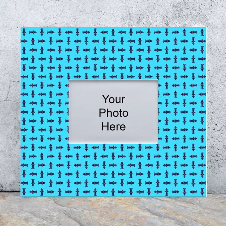 Pattern-123 White Wall Photo Frame 5  x 7 