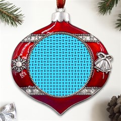 Pattern-123 Metal Snowflake And Bell Red Ornament by nateshop