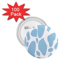 Cow Print, Aesthetic, Y, Blue, Baby Blue, Pattern, Simple 1 75  Buttons (100 Pack)  by nateshop