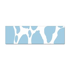 Cow Print, Aesthetic, Y, Blue, Baby Blue, Pattern, Simple Sticker (bumper) by nateshop