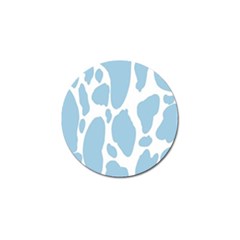 Cow Print, Aesthetic, Y, Blue, Baby Blue, Pattern, Simple Golf Ball Marker