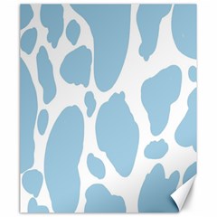 Cow Print, Aesthetic, Y, Blue, Baby Blue, Pattern, Simple Canvas 20  X 24  by nateshop