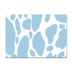 Cow Print, Aesthetic, Y, Blue, Baby Blue, Pattern, Simple Sticker A4 (100 Pack) by nateshop