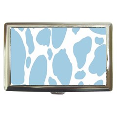 Cow Print, Aesthetic, Y, Blue, Baby Blue, Pattern, Simple Cigarette Money Case by nateshop