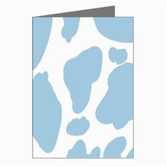 Cow Print, Aesthetic, Y, Blue, Baby Blue, Pattern, Simple Greeting Cards (pkg Of 8) by nateshop