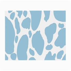 Cow Print, Aesthetic, Y, Blue, Baby Blue, Pattern, Simple Small Glasses Cloth