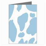 Cow Print, Aesthetic, Y, Blue, Baby Blue, Pattern, Simple Greeting Cards (Pkg of 8) Left