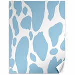 Cow Print, Aesthetic, Y, Blue, Baby Blue, Pattern, Simple Canvas 18  x 24  17.8 x23.08  Canvas - 1