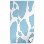 Cow Print, Aesthetic, Y, Blue, Baby Blue, Pattern, Simple Canvas 40  x 72  39.28 x69.23  Canvas - 1