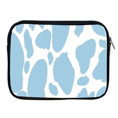 Cow Print, Aesthetic, Y, Blue, Baby Blue, Pattern, Simple Apple Ipad 2/3/4 Zipper Cases by nateshop