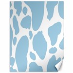 Cow Print, Aesthetic, Y, Blue, Baby Blue, Pattern, Simple Canvas 36  x 48  35.26 x46.15  Canvas - 1