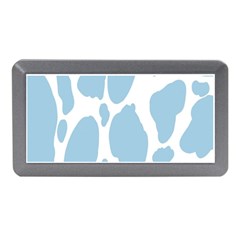 Cow Print, Aesthetic, Y, Blue, Baby Blue, Pattern, Simple Memory Card Reader (mini) by nateshop