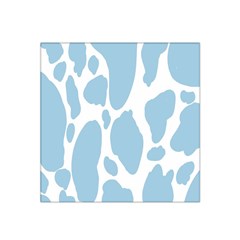 Cow Print, Aesthetic, Y, Blue, Baby Blue, Pattern, Simple Satin Bandana Scarf 22  X 22  by nateshop