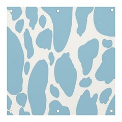 Cow Print, Aesthetic, Y, Blue, Baby Blue, Pattern, Simple Banner And Sign 3  X 3  by nateshop