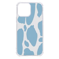 Cow Print, Aesthetic, Y, Blue, Baby Blue, Pattern, Simple Iphone 13 Pro Max Tpu Uv Print Case by nateshop