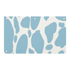 Cow Print, Aesthetic, Y, Blue, Baby Blue, Pattern, Simple Banner And Sign 5  X 3  by nateshop